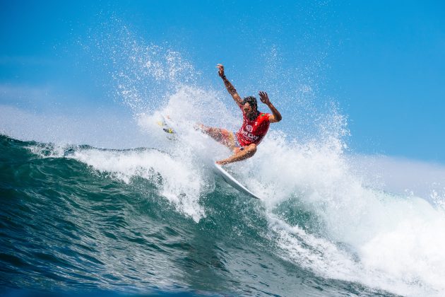 Ian Gentil, Surf City El Salvador Pro 2023, Punta Roca, La Libertad. Foto: WSL / Aaron Hughes.