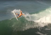 Drone capta free surf dos Tops