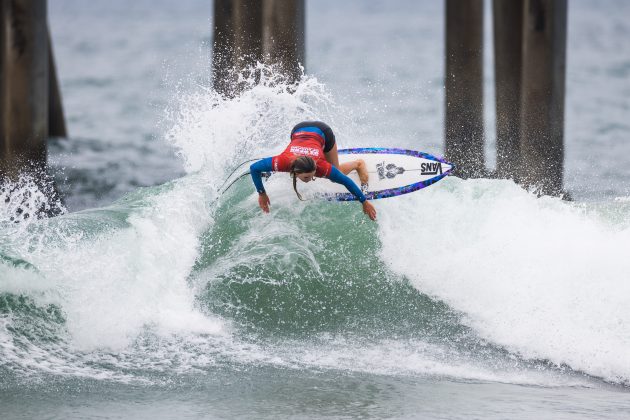 Bella Kenworthy, US Open of Surfing 2023, Huntington Beach, Califórnia (EUA). Foto: WSL / Kenny Morris.