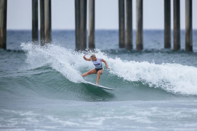 Ella McCaffray, US Open of Surfing 2023, Huntington Beach, Califórnia (EUA). Foto: WSL / Pat Nolan.