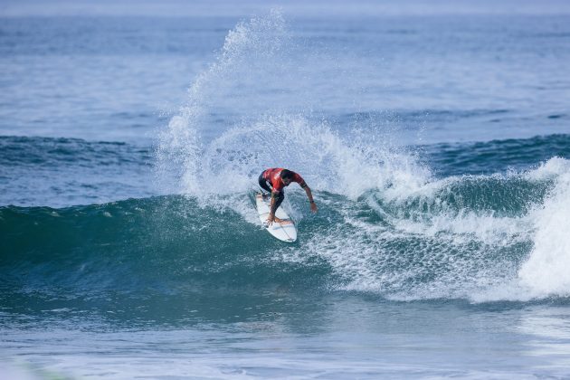 Ian Gouveia, US Open of Surfing 2023, Huntington Beach, Califórnia (EUA). Foto: WSL / Pat Nolan.