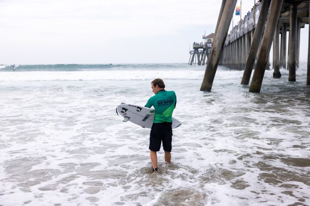 Jordan Lawler, US Open of Surfing 2023, Huntington Beach, Califórnia (EUA). Foto: WSL / Pat Nolan.