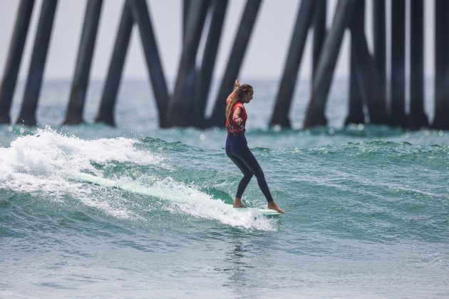 Kelis Kaleopaa, US Open of Surfing 2023, Huntington Beach, Califórnia (EUA). Foto: WSL / Kenny Morris.