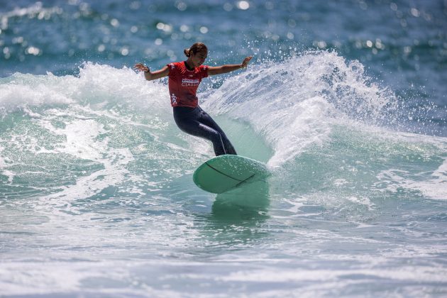 Kelis Kaleopaa, US Open of Surfing 2023, Huntington Beach, Califórnia (EUA). Foto: WSL / Kenny Morris.