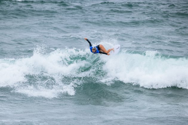 Nyxie Ryan, US Open of Surfing 2023, Huntington Beach, Califórnia (EUA). Foto: WSL / Pat Nolan.