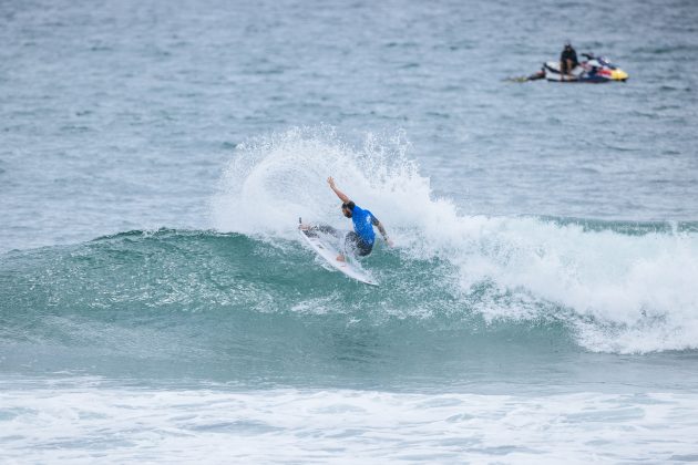 Alejo Muniz, US Open of Surfing 2023, Huntington Beach, Califórnia (EUA). Foto: WSL / Pat Nolan.