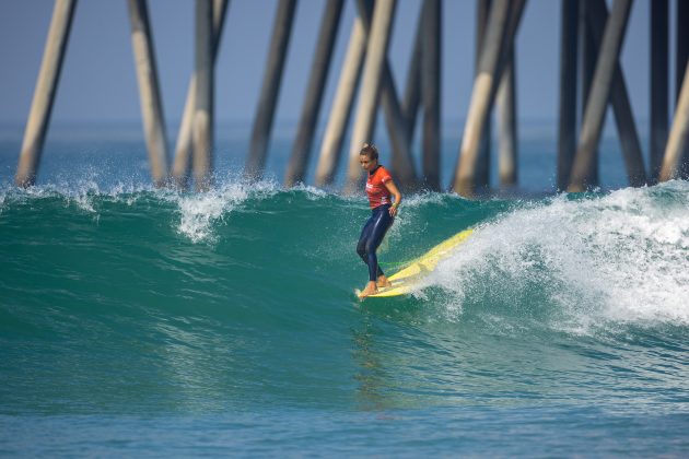 Alice Lemoigne, Huntington Beach Longboard Classic 2023, Califórnia (EUA). Foto: WSL / Tommy Pierucki.