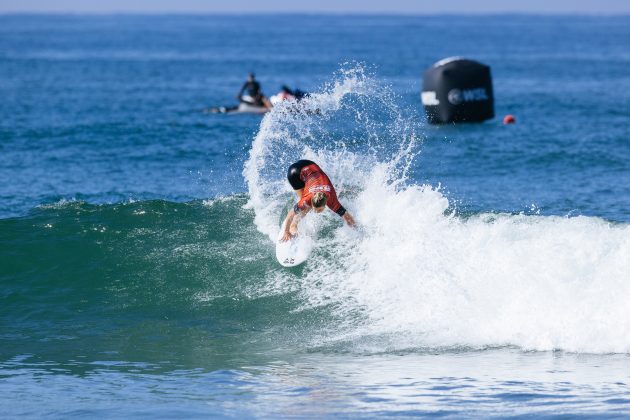 Bronte Macaulay, US Open of Surfing 2023, Huntington Beach, Califórnia (EUA). Foto: WSL / Pat Nolan.