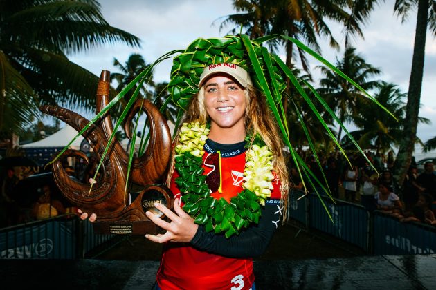Caroline Marks, Tahiti Pro 2023, Teahupoo. Foto: WSL / Beatriz Ryder.