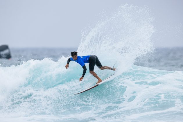 Eli Hanneman, US Open of Surfing 2023, Huntington Beach, Califórnia (EUA). Foto: WSL / Pat Nolan.