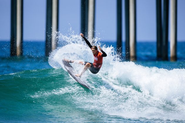 George Pittar, US Open of Surfing 2023, Huntington Beach, Califórnia (EUA). Foto: WSL / Pat Nolan.