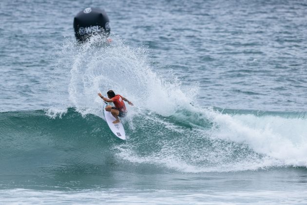 Imaikalani deVault, US Open of Surfing 2023, Huntington Beach, Califórnia (EUA). Foto: WSL / Pat Nolan.