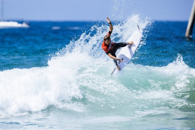 Jacob Willcox, US Open of Surfing 2023, Huntington Beach, Califórnia (EUA). Foto: WSL / Pat Nolan.
