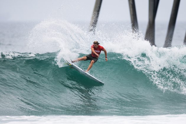 Jake Marshall, US Open of Surfing 2023, Huntington Beach, Califórnia (EUA). Foto: WSL / Kenny Morris.