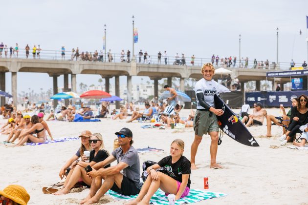 Jarvis Earle, US Open of Surfing 2023, Huntington Beach, Califórnia (EUA). Foto: WSL / Pat Nolan.