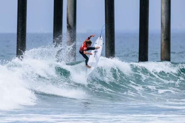 John Mel, US Open of Surfing 2023, Huntington Beach, Califórnia (EUA). Foto: WSL / Pat Nolan.