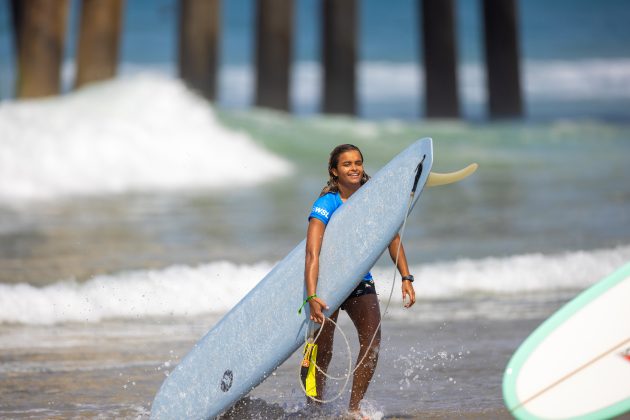 Luana Soares, Huntington Beach Longboard Classic 2023, Califórnia (EUA). Foto: WSL / Tommy Pierucki.