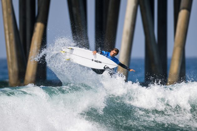 Mateus Herdy, US Open of Surfing 2023, Huntington Beach, Califórnia (EUA). Foto: WSL / Kenny Morris.