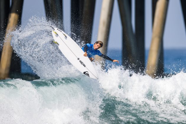 Mateus Herdy, US Open of Surfing 2023, Huntington Beach, Califórnia (EUA). Foto: WSL / Kenny Morris.