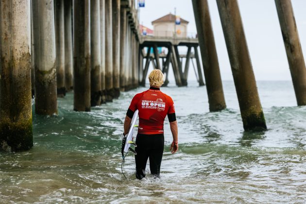 Nat Young, US Open of Surfing 2023, Huntington Beach, Califórnia (EUA). Foto: WSL / Pat Nolan.