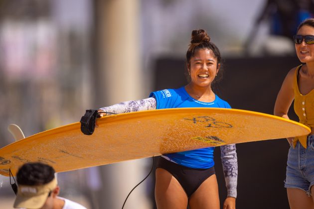 Natsumi Taoka, Huntington Beach Longboard Classic 2023, Califórnia (EUA). Foto: WSL / Tommy Pierucki.