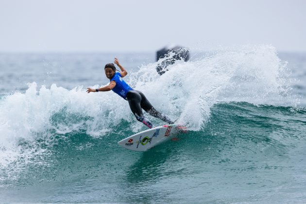 Sally Fitzgibbons, US Open of Surfing 2023, Huntington Beach, Califórnia (EUA). Foto: WSL / Pat Nolan.