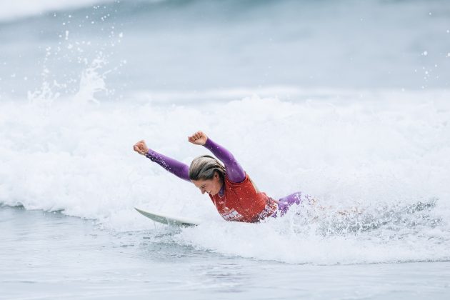 Sawyer Lindblad, US Open of Surfing 2023, Huntington Beach, Califórnia (EUA). Foto: WSL / Pat Nolan.