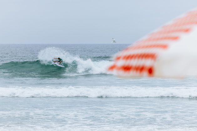 Sheldon Simkus, US Open of Surfing 2023, Huntington Beach, Califórnia (EUA). Foto: WSL / Pat Nolan.