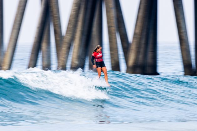 Sophia Culhane, Huntington Beach Longboard Classic 2023, Califórnia (EUA). Foto: WSL / Kenny Morris.