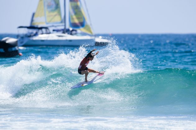 Teresa Bonvalot, US Open of Surfing 2023, Huntington Beach, Califórnia (EUA). Foto: WSL / Pat Nolan.