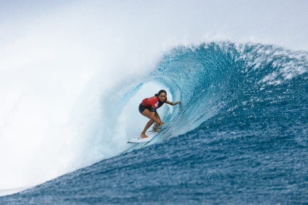 Vahine Fierro, Tahiti Pro 2023, Teahupoo. Foto: WSL / Matt Dunbar.
