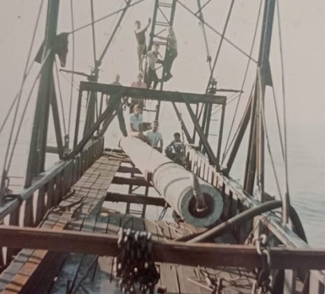 Plataforma de Atlântida nos anos 70, Xangri-lá (RS). Foto: Arquivo pessoal.