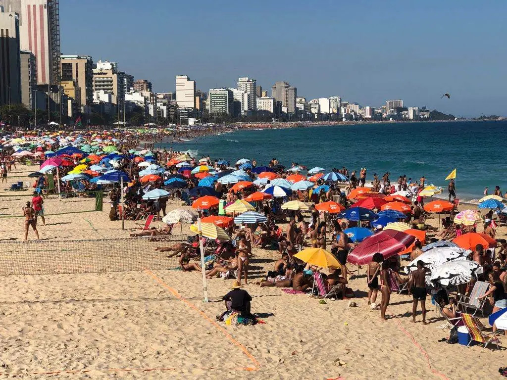 Praia do Leblon, Rio de Janeiro (RJ), teve imprópria para banho em períodos de 2023.