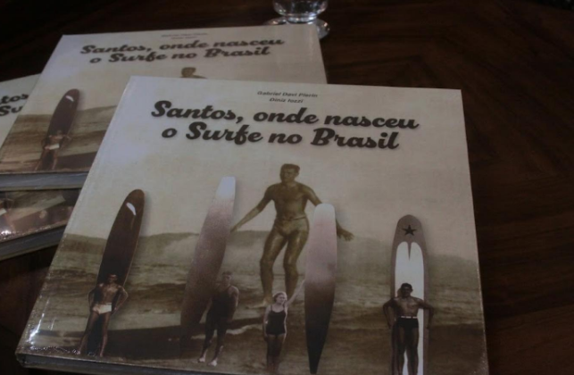 Livro, Santos, Onde Nasceu o Surfe no Brasil. Foto: Divulgação.