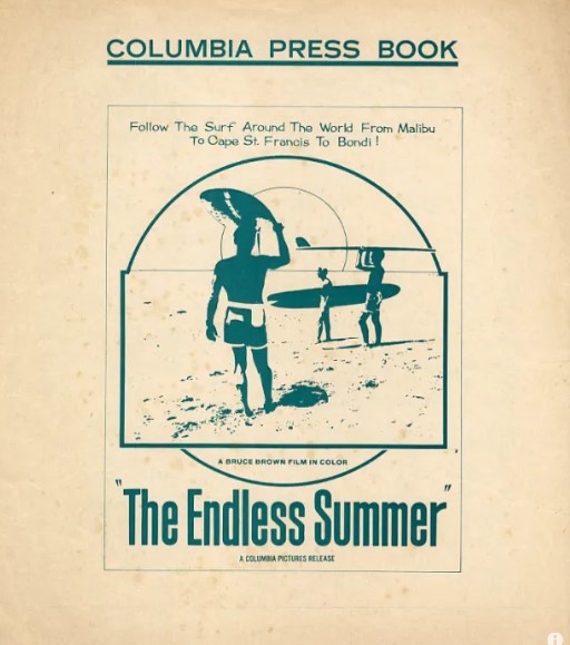 O livro de divulgação para imprensa ou Press Kit nos dias atuais, do filme Endless Summer.