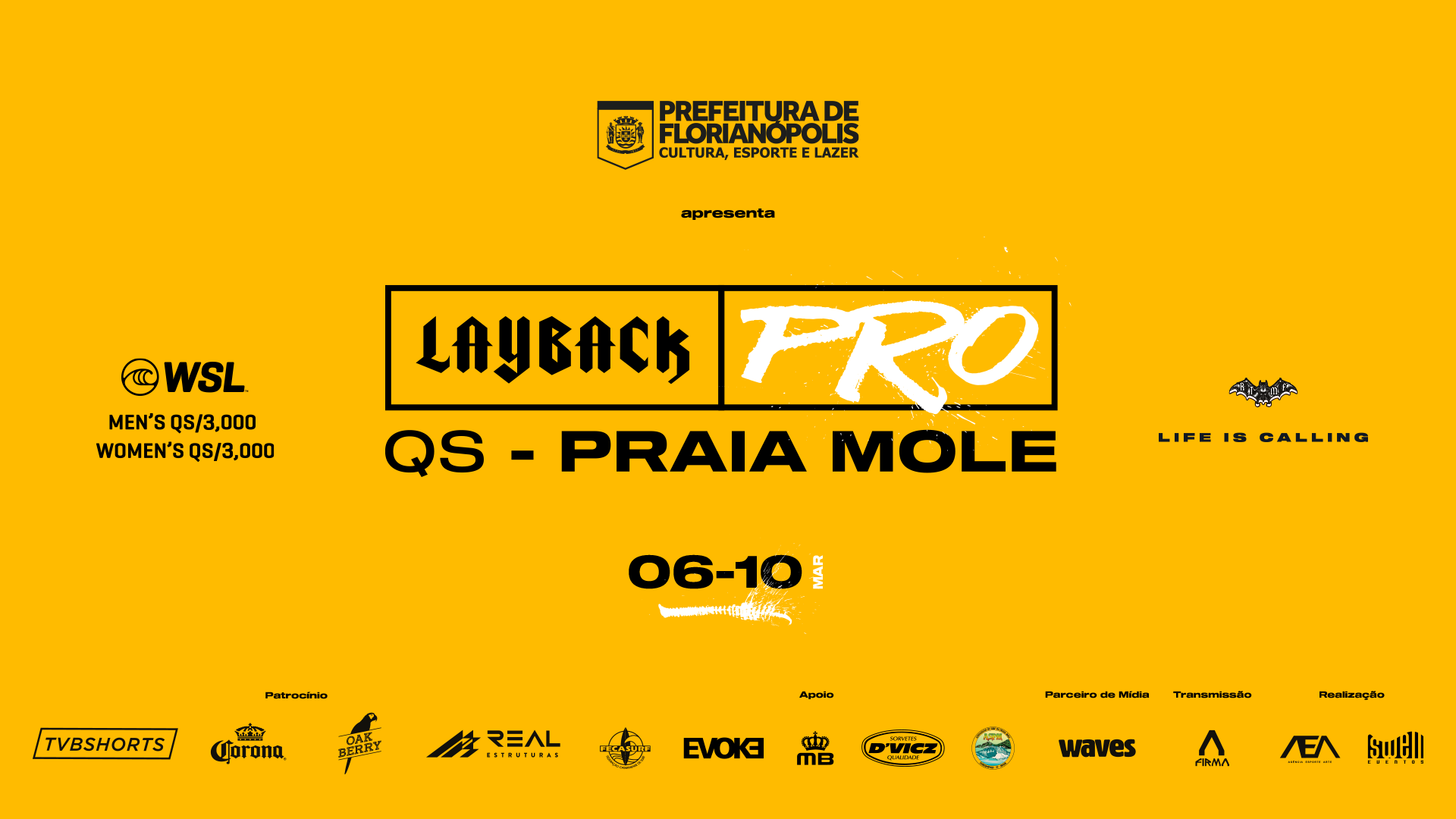 Layback Pro, Praia Mole, Florianópolis (SC) válido pelo QS 3000.