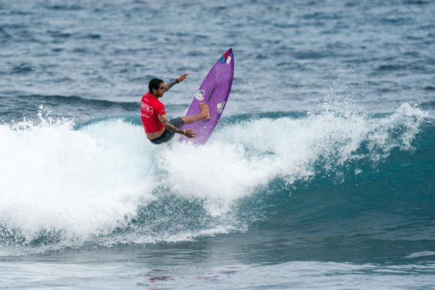 Guilhermo Satt, ISA World Surfing Games 2024, La Marginal, Arecibo, Porto Rico. Foto: Pablo Jimenez.