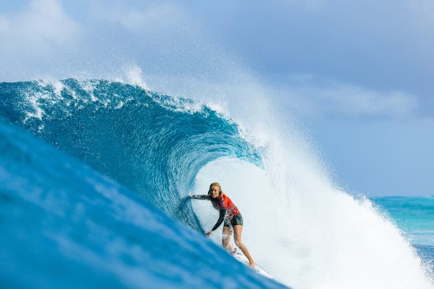 Caitlin Simmers, Pipe Pro 2024, North Shore de Oahu, Havaí. Foto: WSL / Brent Bielmann.
