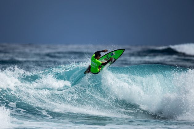 Kanoa Palmiano, ISA World Surfing Games 2024, La Marginal, Arecibo, Porto Rico. Foto: Jerson Barboza.