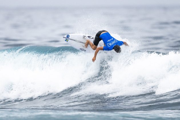Greyson Grant, ISA World Surfing Games 2024, La Marginal, Arecibo, Porto Rico. Foto: ISA / Sean Evans.