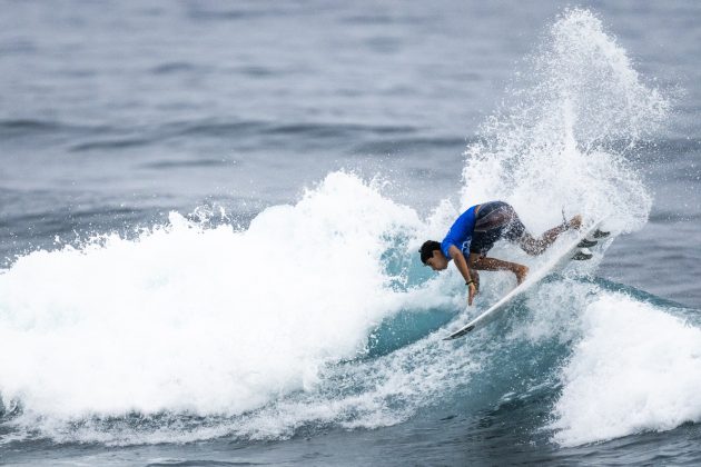 Fantin Habashi, ISA World Surfing Games 2024, La Marginal, Arecibo, Porto Rico. Foto: ISA / Sean Evans.