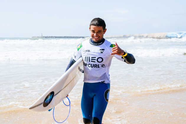 Deivid Silva, MEO Pro Portugal 2024, Molhe Leste, Peniche. Foto: WSL / Thiago Diz.