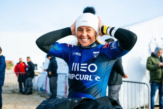 Gabriela Bryan, MEO Pro Portugal 2024, Molhe Leste, Peniche. Foto: WSL / Thiago Diz.