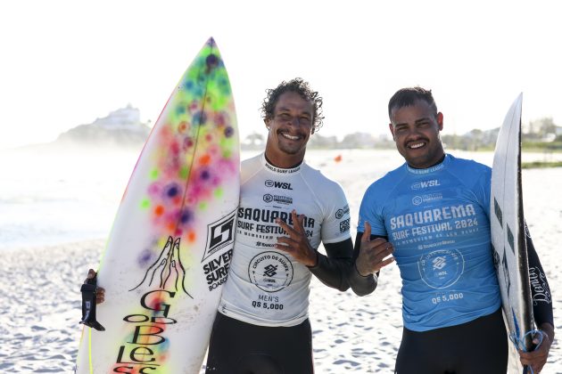 Hizunome Bettero e Wesley Dantas, Circuito Banco do Brasil, Saquarema Surf Festival, Praia de Itaúna (RJ). Foto: Daniel Smorigo.