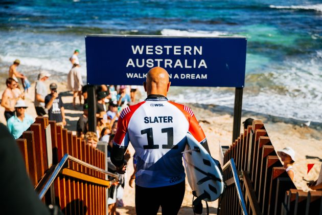 Kelly Slater, Margaret River Pro 2024, Main Break, Austrália. Foto: WSL / Aaron Hughes.