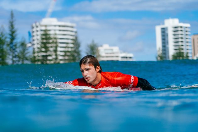 Marco Mignot, Gold Coast Pro 2024, Snapper Rocks, Austrália. Foto: WSL / Andrew Shield.