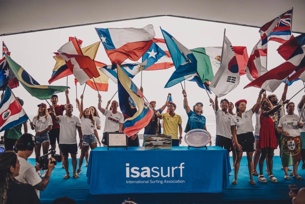 Recorde de 39 nações no ISA World Longboard Championship 2024.