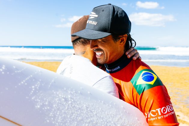 Miguel Pupo e Adriano de Souza, Rip Curl Pro Bells Beach 2026. Foto: WSL / Cait Miers.