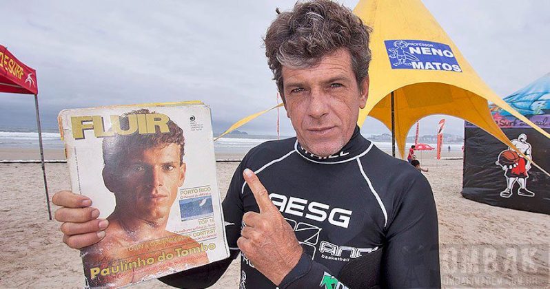 Paulinho do Tombo, Primeiro campeão brasileiro da história do Circuito de Surf Profissional. Foto: Reprodução.