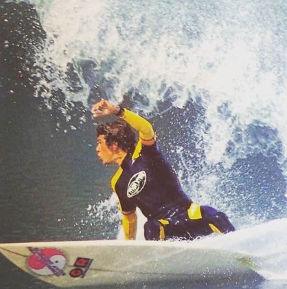 Paulinho do Tombo, Primeiro campeão brasileiro da história do Circuito de Surf Profissional. Foto: Reprodução.